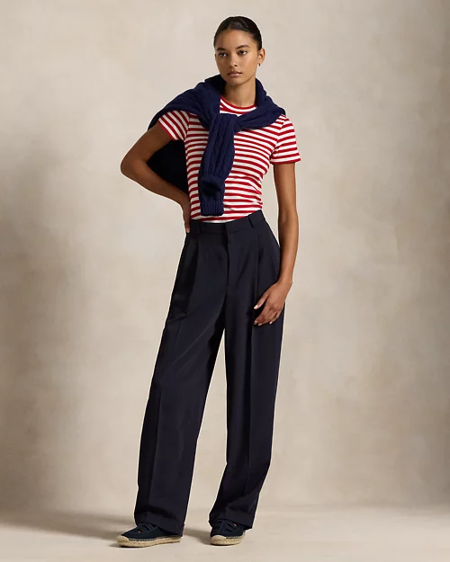 Lauren Ralph Lauren Camiseta De Algodón Con Rayas Para Mujer | Ralph Lauren® ES