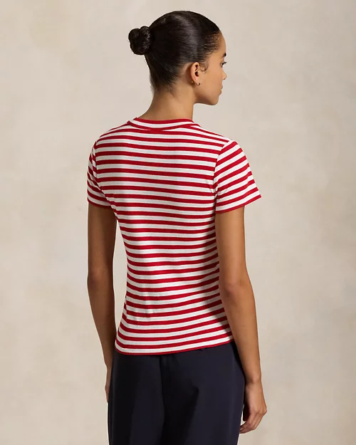 Lauren Ralph Lauren Camiseta De Algodón Con Rayas Para Mujer | Ralph Lauren® ES
