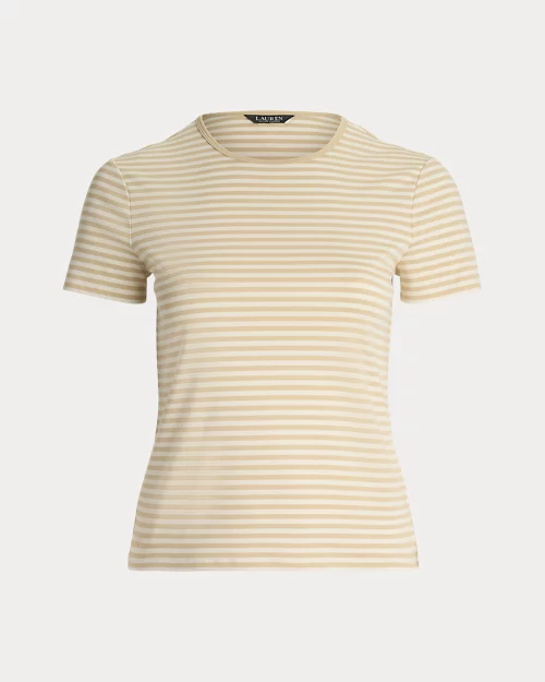 Lauren Ralph Lauren Camiseta De Algodón Elástico Con Rayas Para Mujer | Ralph Lauren® ES