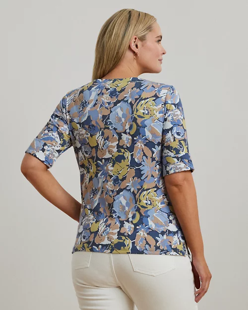 Lauren Ralph Lauren Camiseta De Algodón Elástico Estampada Para Mujer | Ralph Lauren® ES