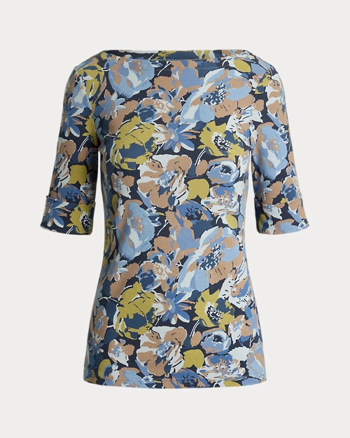 Lauren Ralph Lauren Camiseta De Algodón Elástico Estampada Para Mujer | Ralph Lauren® ES