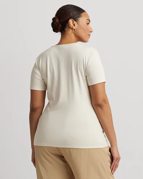 Lauren Ralph Lauren Camiseta De Algodón Elástico Para Mujer | Ralph Lauren® ES