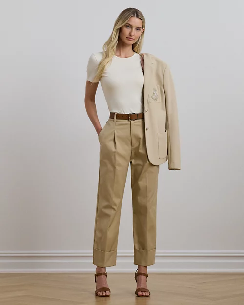 Lauren Ralph Lauren Camiseta De Algodón Elástico Para Mujer | Ralph Lauren® ES