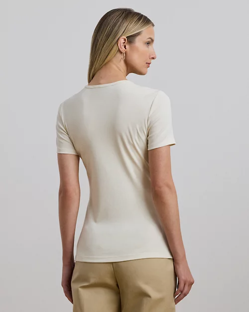 Lauren Ralph Lauren Camiseta De Algodón Elástico Para Mujer | Ralph Lauren® ES