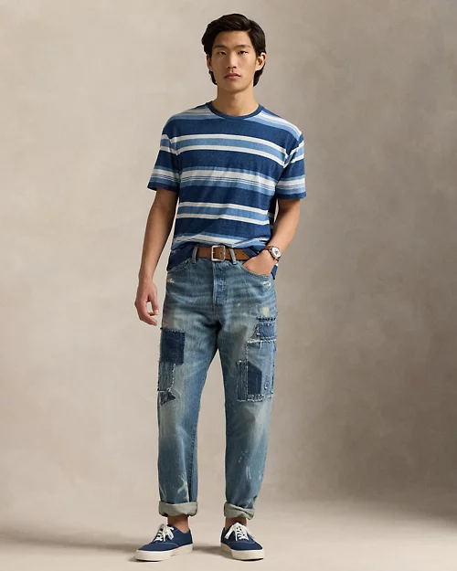 Lauren Ralph Lauren Camiseta De Algodón Y Lino Con Rayas Para Hombre | Ralph Lauren® ES