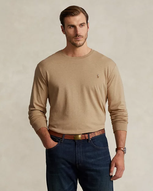 lauren ralph lauren Camiseta de manga larga de algodón suave para hombre | Ralph Lauren® ES