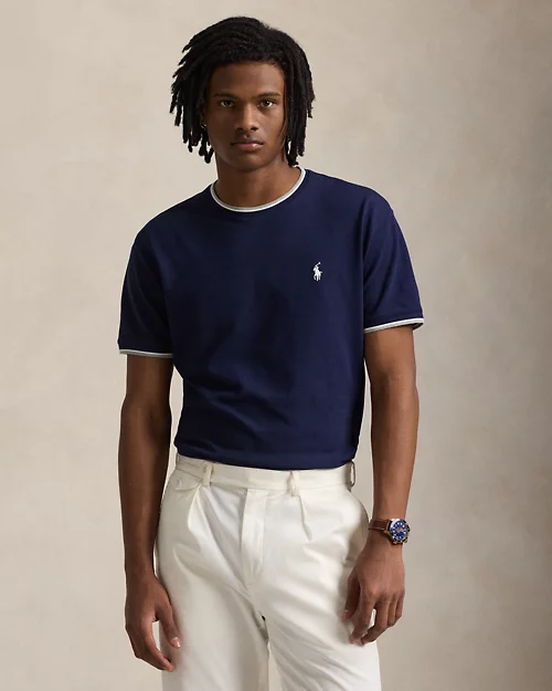 lauren ralph lauren Camiseta de piqué elástico Classic Fit para hombre | Ralph Lauren® ES