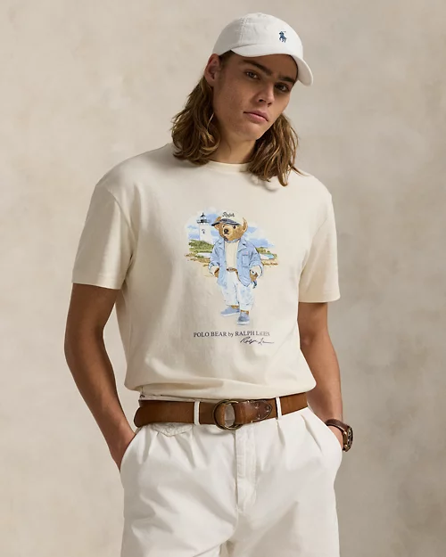 lauren ralph lauren Camiseta de punto con Polo Bear para hombre | Ralph Lauren® ES