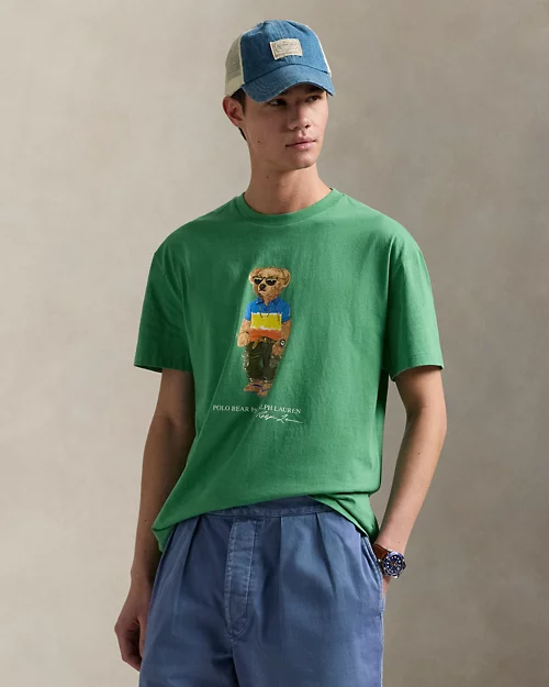 lauren ralph lauren Camiseta de punto con Polo Bear para hombre | Ralph Lauren® ES