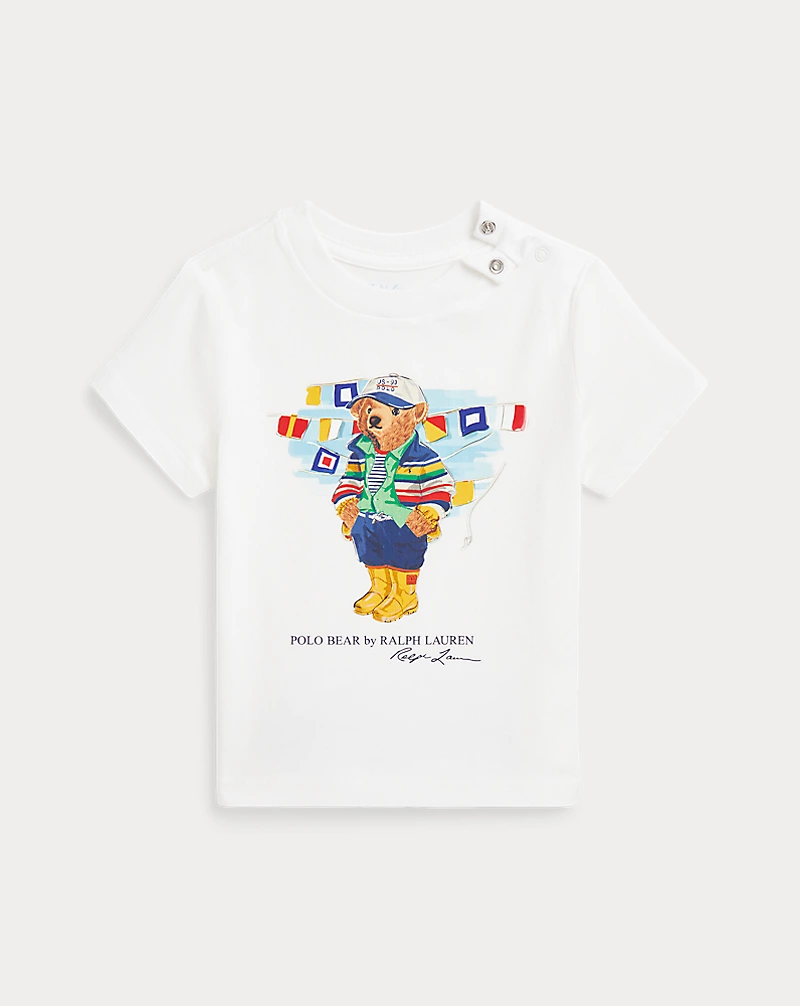 lauren ralph lauren Camiseta de punto jersey con Polo Bear para bebé niño | Ralph Lauren® ES