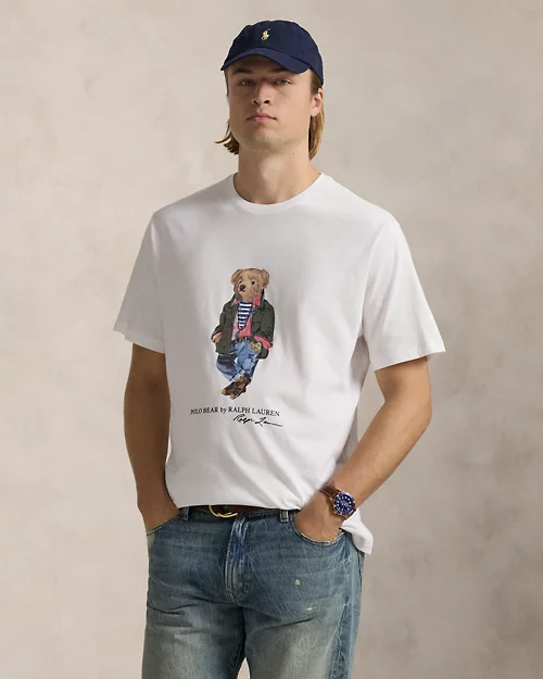 lauren ralph lauren Camiseta de punto jersey con Polo Bear para hombre | Ralph Lauren® ES