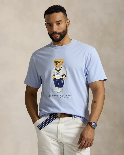 lauren ralph lauren Camiseta de punto jersey con Polo Bear para hombre | Ralph Lauren® ES