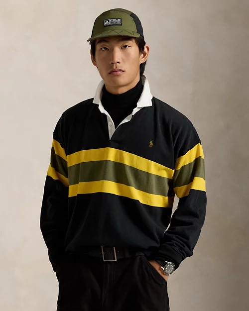 lauren ralph lauren Camiseta de rugby con rayas Classic Fit para hombre | Ralph Lauren® ES