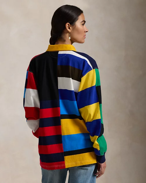Lauren Ralph Lauren Camiseta De Rugby De Punto En Patchwork Para Mujer | Ralph Lauren® ES