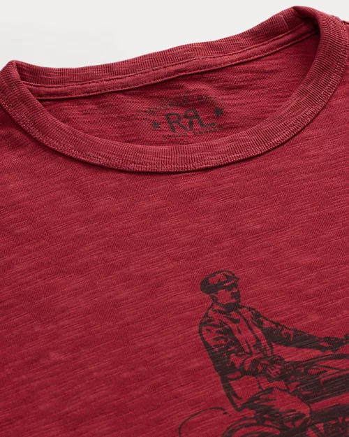 Lauren Ralph Lauren Camiseta Gráfica De Punto Flameado Para Hombre | Ralph Lauren® ES