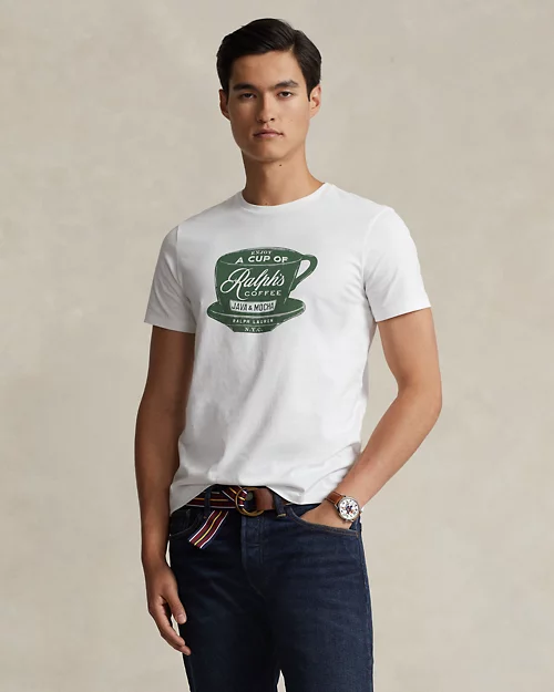 lauren ralph lauren Camiseta Ralph's Coffee Custom Slim Fit para hombre | Ralph Lauren® ES