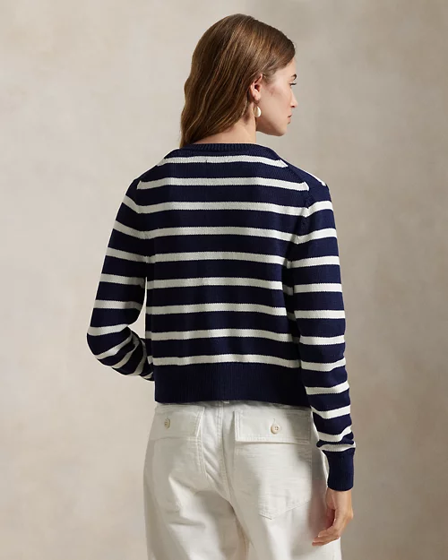 Lauren Ralph Lauren Cárdigan De Algodón Con Cuello Redondo Para Mujer | Ralph Lauren® ES