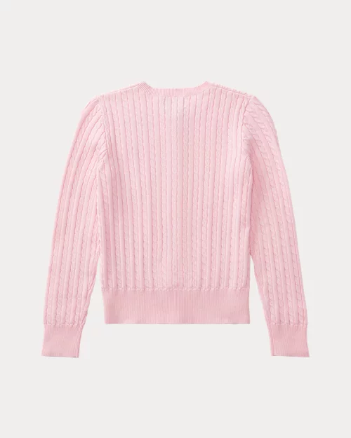 Lauren Ralph Lauren Cárdigan De Algodón En Punto De Ochos Para Niña | Ralph Lauren® ES