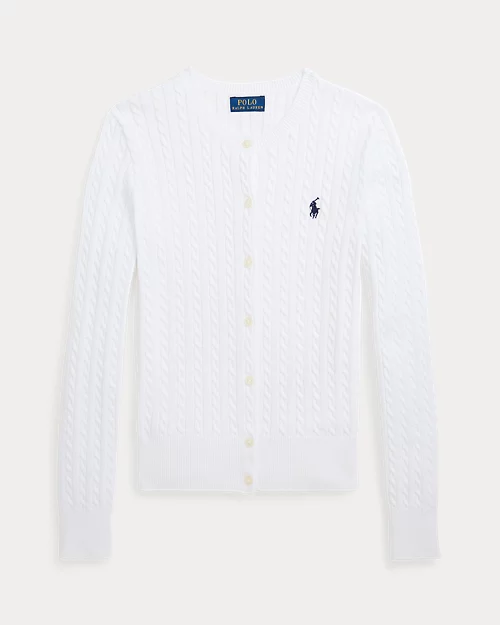 Lauren Ralph Lauren Cárdigan De Algodón En Punto De Ochos Para Niña | Ralph Lauren® ES