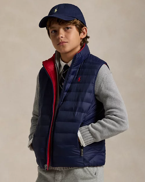 lauren ralph lauren Chaleco acolchado reversible P-Layer 2 para niño | Ralph Lauren® ES