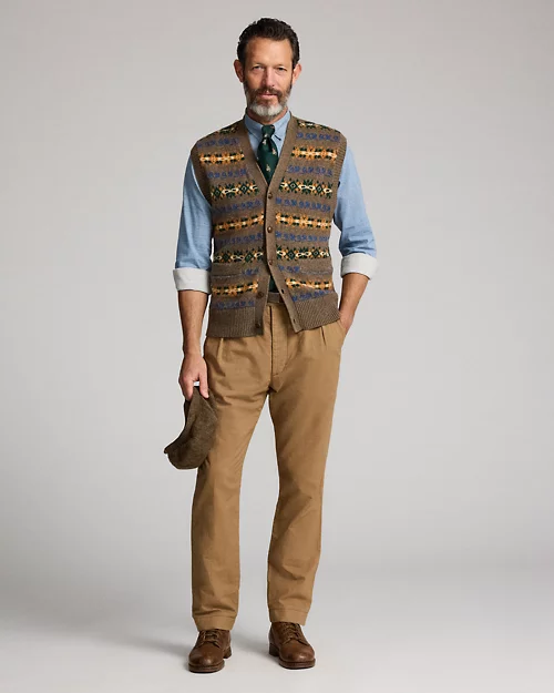 Lauren Ralph Lauren Chaleco De Mezcla De Lana Fair Isle Para Hombre | Ralph Lauren® ES