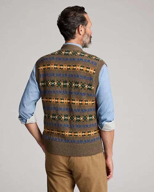Lauren Ralph Lauren Chaleco De Mezcla De Lana Fair Isle Para Hombre | Ralph Lauren® ES
