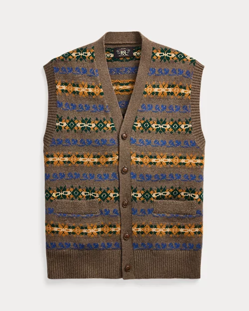 lauren ralph lauren Chaleco de mezcla de lana Fair Isle para hombre | Ralph Lauren® ES