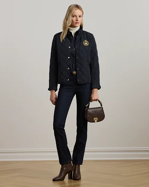 Lauren Ralph Lauren Chaqueta Acolchada Con Cuello Semicisne Para Mujer | Ralph Lauren® ES