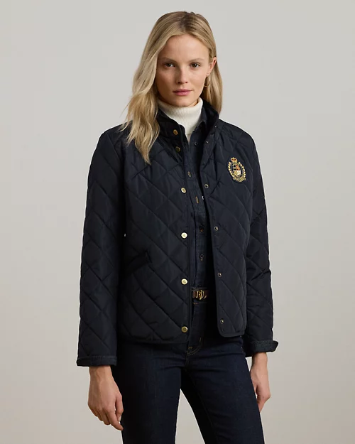 lauren ralph lauren Chaqueta acolchada con cuello semicisne para mujer | Ralph Lauren® ES