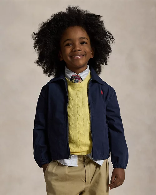 lauren ralph lauren Chaqueta Bayport de popelina de algodón para niño | Ralph Lauren® ES