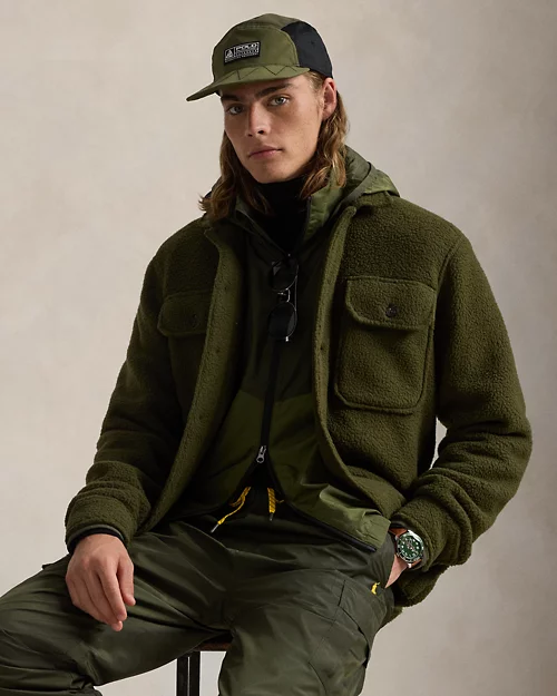lauren ralph lauren Chaqueta camisera de tejido polar para hombre | Ralph Lauren® ES