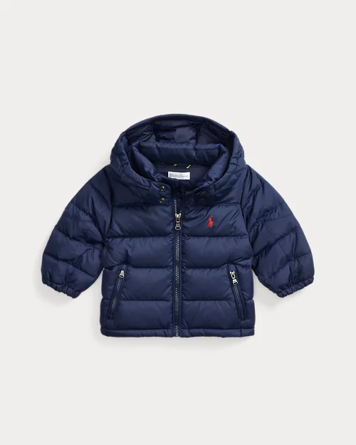lauren ralph lauren Chaqueta de plumón y ripstop con capucha para bebé niño | Ralph Lauren® ES