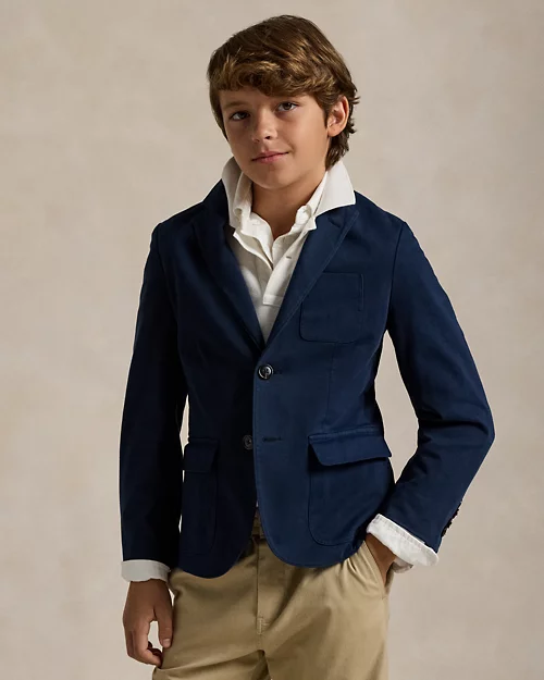 lauren ralph lauren Chaqueta de traje de chino elástica para niño | Ralph Lauren® ES
