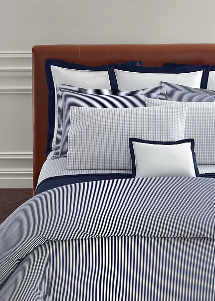 lauren ralph lauren Colección de ropa de cama de algodón orgánico con rayas de camisa | Ralph Lauren® ES