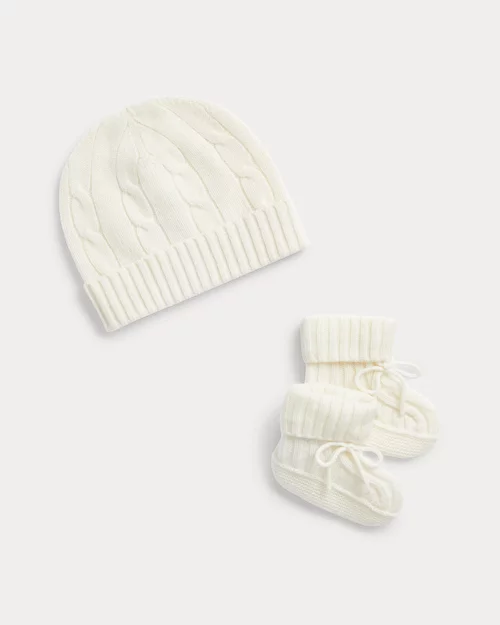 Lauren Ralph Lauren Conjunto De Gorro Y Patucos De Cachemira Para Bebé Niño | Ralph Lauren® ES