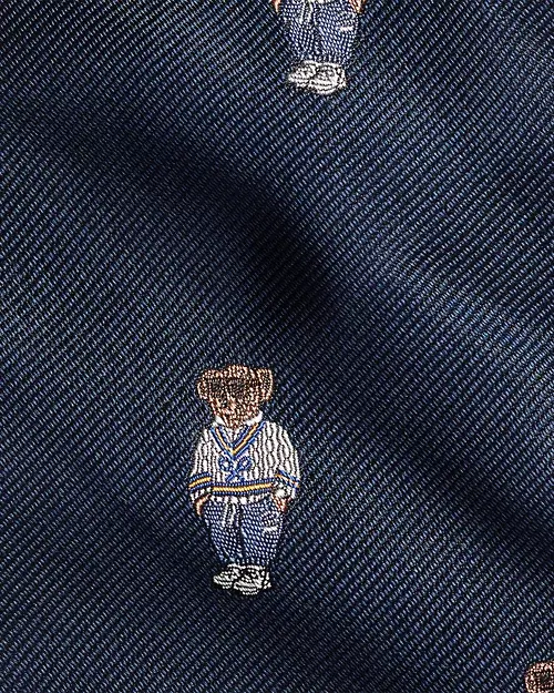 Lauren Ralph Lauren Corbata De Seda Repp Con Polo Bear Para Hombre | Ralph Lauren® ES