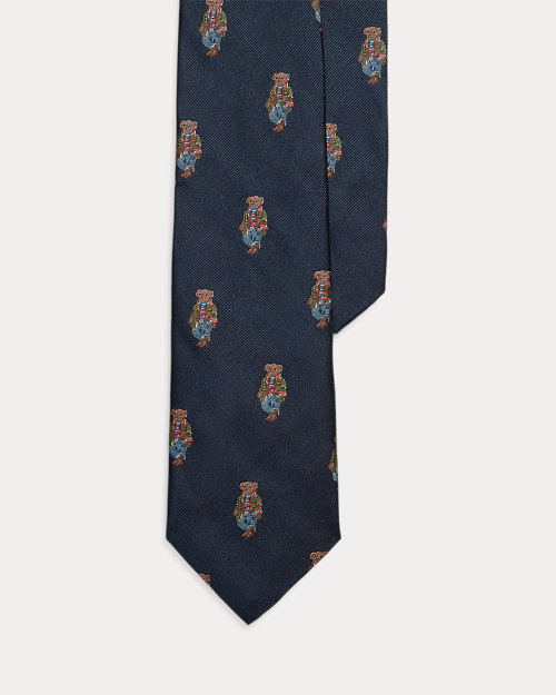 lauren ralph lauren Corbata de seda repp con Polo Bear para hombre | Ralph Lauren® ES