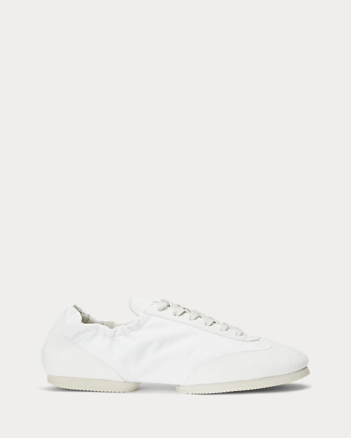 lauren ralph lauren Deportiva bailarina de ante con caballo para mujer | Ralph Lauren® ES