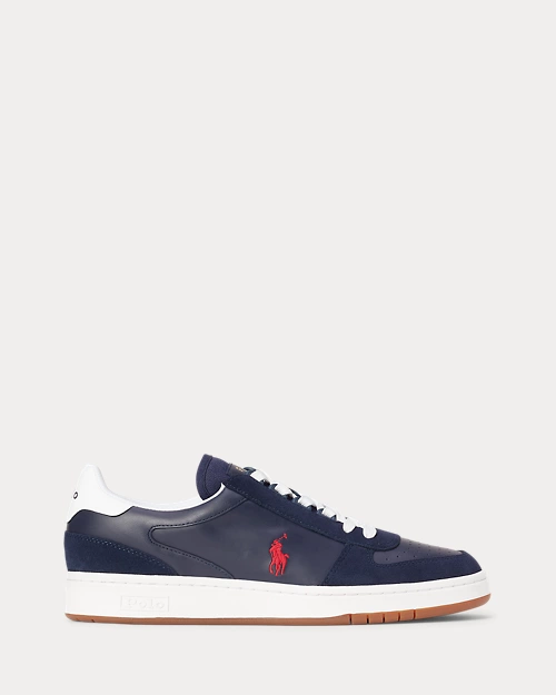 lauren ralph lauren Deportiva Court de piel y ante para hombre | Ralph Lauren® ES