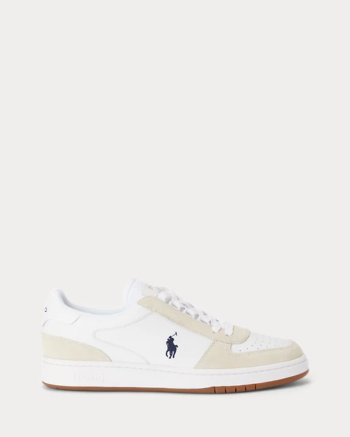 lauren ralph lauren Deportiva Court de piel y ante para hombre | Ralph Lauren® ES