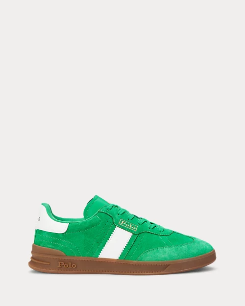 lauren ralph lauren Deportiva Heritage Aera de ante para mujer | Ralph Lauren® ES