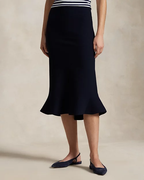 Lauren Ralph Lauren Falda Acampanada De Punto Para Mujer | Ralph Lauren® ES