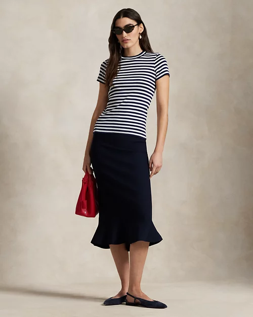 lauren ralph lauren Falda acampanada de punto para mujer | Ralph Lauren® ES