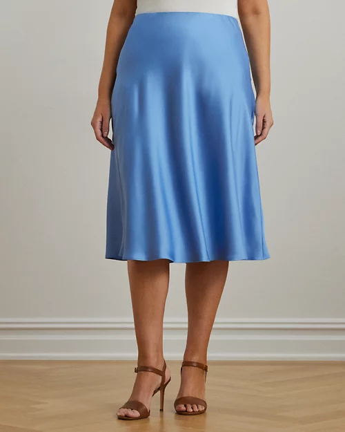 Lauren Ralph Lauren Falda Midi De Charmeuse De Raso Para Mujer | Ralph Lauren® ES
