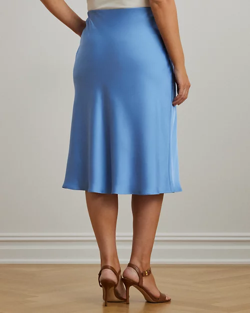 Lauren Ralph Lauren Falda Midi De Charmeuse De Raso Para Mujer | Ralph Lauren® ES
