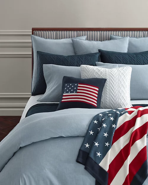 lauren ralph lauren Funda de edredón Workshirt de cambray | Ralph Lauren® ES