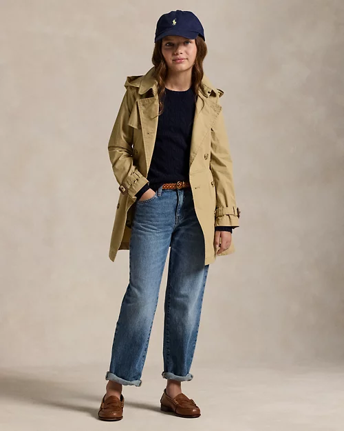 Lauren Ralph Lauren Gabardina Con Capucha Para Niña | Ralph Lauren® ES