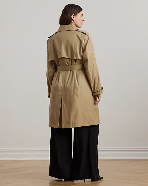 Lauren Ralph Lauren Gabardina Cruzada De Mezcla De Algodón Para Mujer | Ralph Lauren® ES