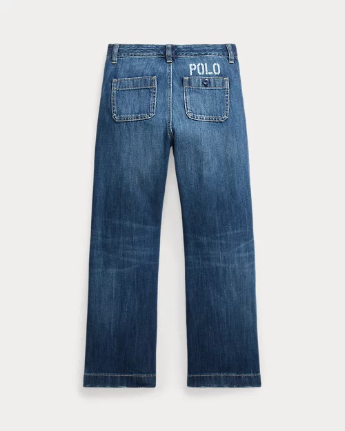 Lauren Ralph Lauren Jeans De Pernera Ancha Con Logotipo Para Niña | Ralph Lauren® ES