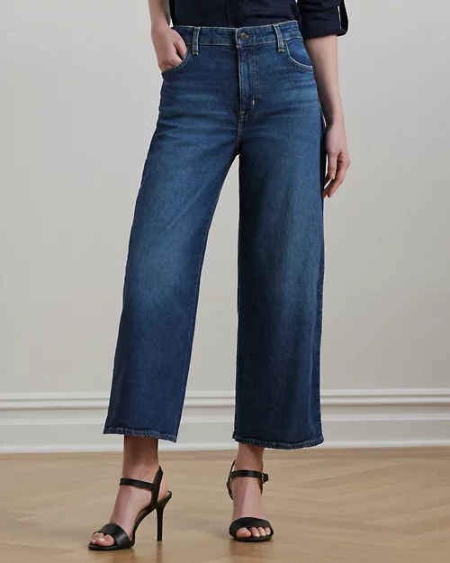 Lauren Ralph Lauren Jeans Recortados De Tiro Alto Wide Leg Para Mujer | Ralph Lauren® ES